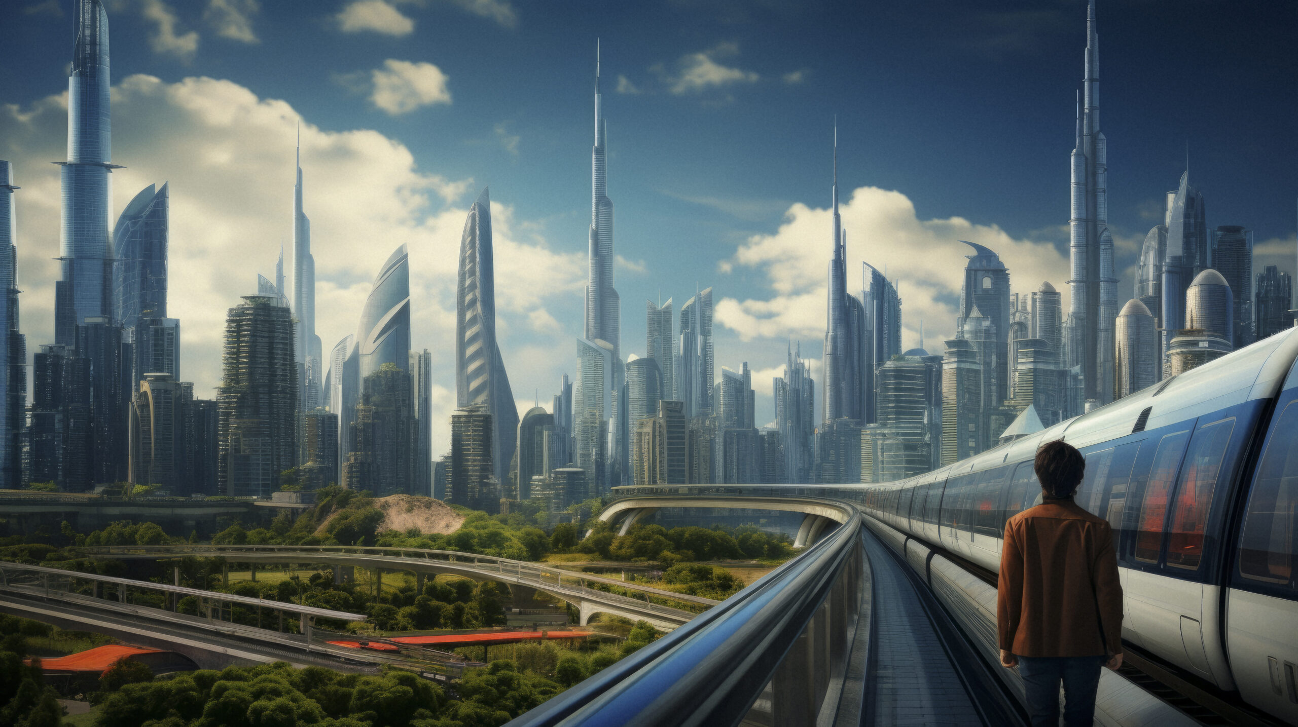 the lifestyle of a person traveling future cities in the year 2130, future, sci-fi, advanced society, Realistic, cinematic photo, photography, cinematic tones --s 300 --video --weird 55 --ar 16:9 Job ID: 8d5b9020-ab53-419d-9de9-b75c981388c9